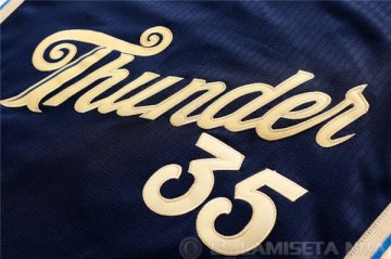 Camiseta Durant #35 Thunder 2016 Navidad Negro
