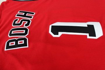 Camiseta retro Bosh #1 Miami Heat Rojo