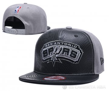 Sombrero San Antonio Spurs Gris Negro