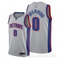 Camiseta Andre Drummond #0 Detroit Pistons Statement Gris