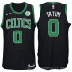 Camiseta Jayson Tatum #0 Boston Celtics 2017-18 Negro