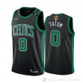 Camiseta Jayson Tatum #0 Boston Celtics Statement 2022 NBA Finals Negro