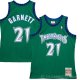 Camiseta Kevin Garnett #21 Minnesota Timberwolves Hardwood Classics Throwback 1997-98 Verde