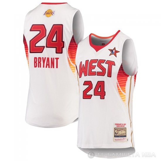 Camiseta Kobe Bryant #24 All Star 2009 Blanco - Haga un click en la imagen para cerrar