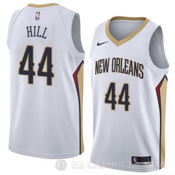 Camiseta Solomon Hill #44 New Orleans Pelicans Association 2018 Blanco