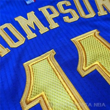 Camiseta Thompson #11 Golden State Warriors Autentico Azul