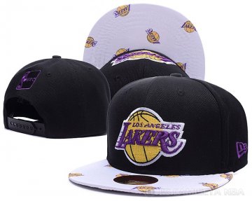 Sombrero Los Angeles Lakers Negro Blanco