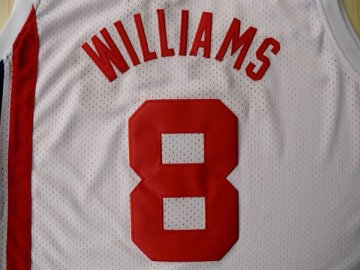 Camiseta Willams #8 Nets ABA Blanco