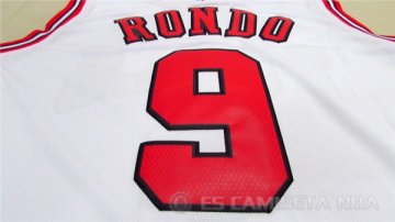Camiseta Bulls Rondo #9 Blanco