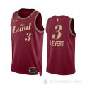 Camiseta Caris Levert #3 Cleveland Cavaliers Ciudad 2023-24 Rojo