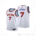 Camiseta Carmelo Anthony #7 New York Knicks Nino Association Blanco