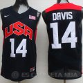 Camiseta Davis #14 USA 2012 Negro