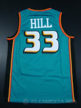 Camiseta Hill #33 Detroit Pistons Verde