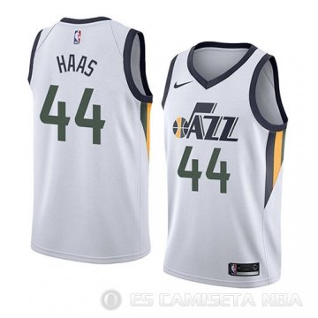 Camiseta Isaac Haas #44 Utah Jazz Association 2018 Blanco