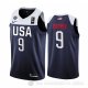 Camiseta Jaylen Brown #9 USA 2019 FIBA Basketball World Cup Azul