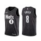 Camiseta Jeff Green NO 8 Brooklyn Nets Earned 2020-21 Negro