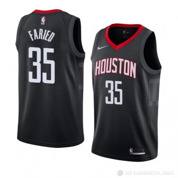Camiseta Kenneth Faried #35 Houston Rockets Statement 2018 Negro