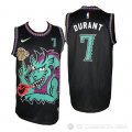 Camiseta Kevin Durant NO 7 Brooklyn Nets Swamp Dragon Negro