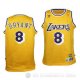 Camiseta Kobe Bryant #8 Los Angeles Lakers Nino Retro Amarillo