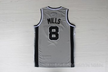 Camiseta Mills #8 San Antonio Spurs Gris