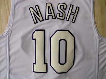 Camiseta Nash #10 Lakers 2012 Navidad Blanco