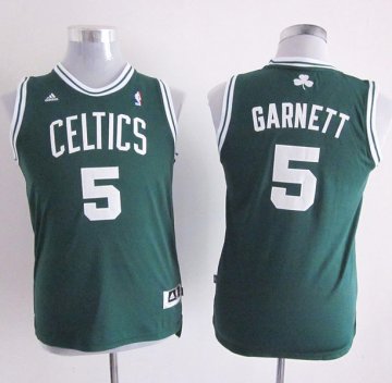 Camiseta Garnett #5 Boston Celtics Nino Verde
