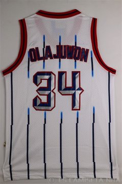 Camiseta Olajwon #34 Houston Rockets Blanco