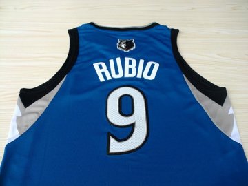 Camiseta Rubio #9 Minnesota Timberwolves Azul