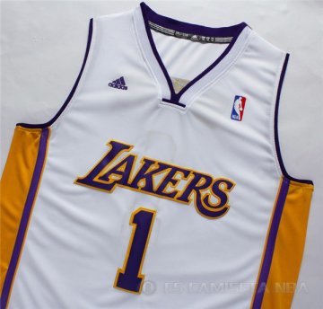 Camiseta Russell #0 Los Angeles Lakers Blanco