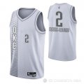 Camiseta Shai Gilgeous-Alexander NO 2 Oklahoma City Thunder Ciudad 2021-22 Blanco
