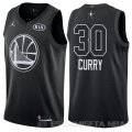 Camiseta Stephen Curry #30 All Star 2018 Warriors Negro