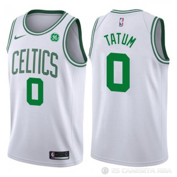 Camiseta Tatum #0 Boston Celtics Autentico 2017-18 Blanco