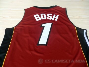 Camiseta Bosh #1 Miami Heat Rojo