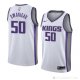 Camiseta Caleb Swanigan #50 Sacramento Kings Association 2018 Blanco