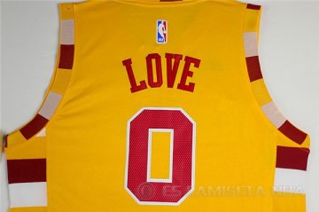 Camiseta Love #0 Cleveland Cavaliers Amarillo