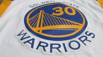 Camiseta Curry #30 Golden State Warriors Autentico Nino 2017-18 Blanco