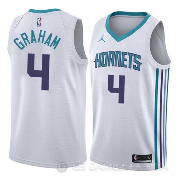 Camiseta Devonte Graham #4 Charlotte Hornets Association 2018 Blanco