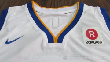 Camiseta Durant #35 Golden State Warriors Autentico Nino 2017-18 Blanco