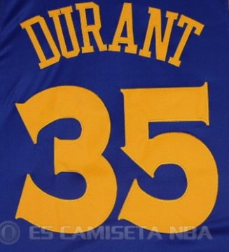 Camiseta Durant #35 Golden State Warriors Campeon Final 2017 Azul