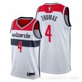 Camiseta Isaiah Thomas #4 Washington Wizards Association Blanco