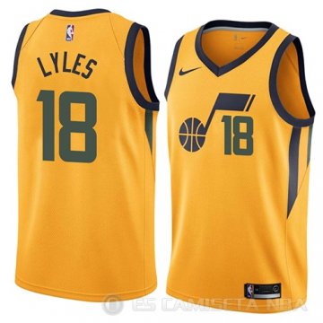 Camiseta Jairus Lyles #18 Utah Jazz Statement 2018 Amarillo