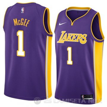 Camiseta Javale Mcgee #1 Los Angeles Lakers Statement 2018 Violeta