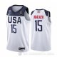 Camiseta Kemba Walker #15 USA 2019 FIBA Basketball World Cup Blanco