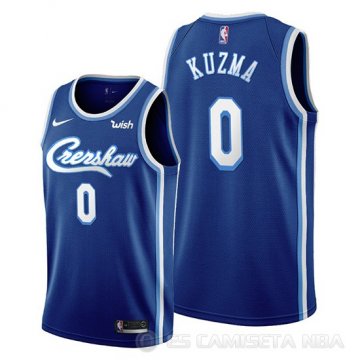 Camiseta Kyle Kuzma #0 Los Angeles Lakers Classic Edition 2019-20 Azul