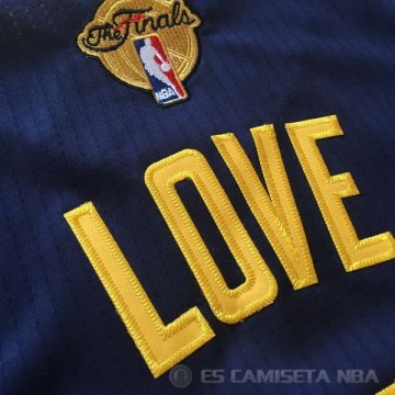 Camiseta Love #0 Cleveland Cavaliers Autentico Manga Corta Negro