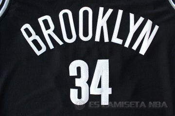 Camiseta Pierce #34 Brooklyn Nets Negro