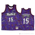 Camiseta Vince Carter #15 Toronto Raptors Hardwood Classics Tear Up Pack Violeta