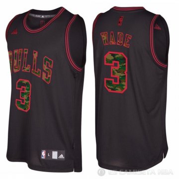 Camiseta Wade #3 Chicago Bulls Camuflaje Moda