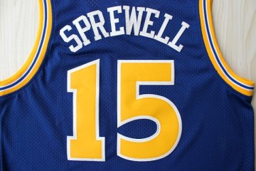 Camiseta retro Sprewell #15 Golden State Warriors Azul