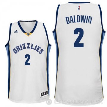 Camisetas Baldwin #2 Memphis Grizzlie Blanco